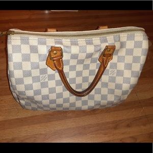 Authentic Louis Vuitton Damier Azur Speedy 30